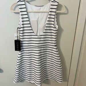 Abercrombie YPB sculptLUX Slash Mini Dress